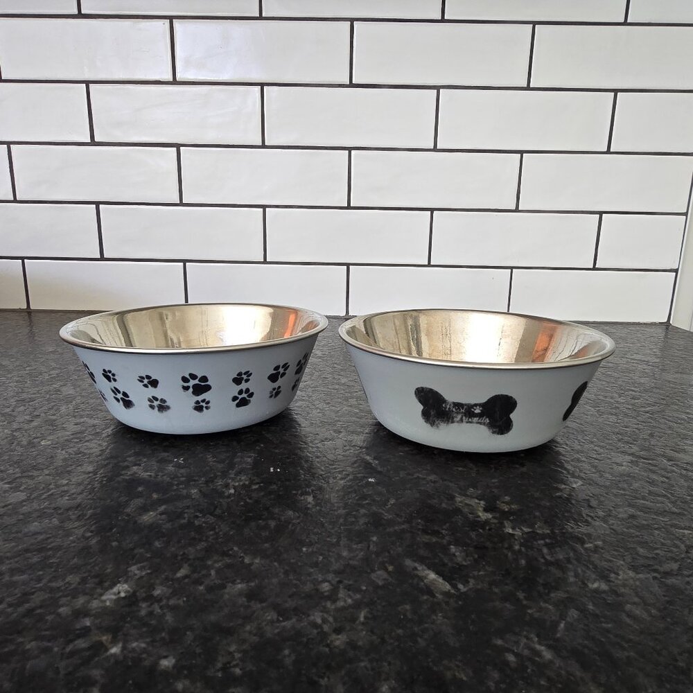 Set of 2 Dog Bowls